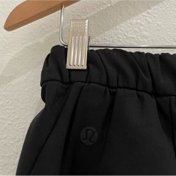 Lululemon High Rise Trouser Pants Athleisure Black Preppy Office Weekend Chic - Picture 10 of 11